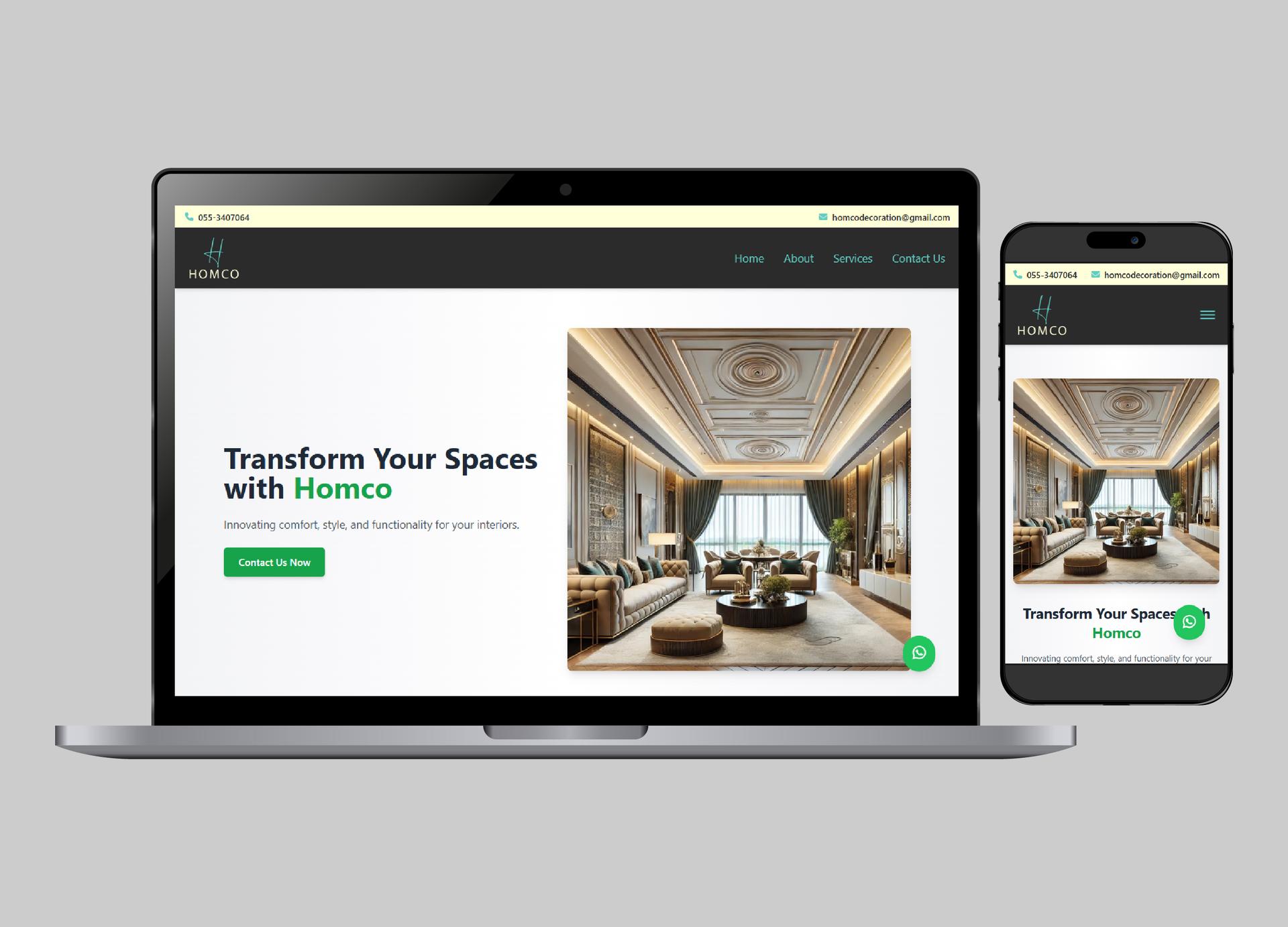 Homco Decoration Website